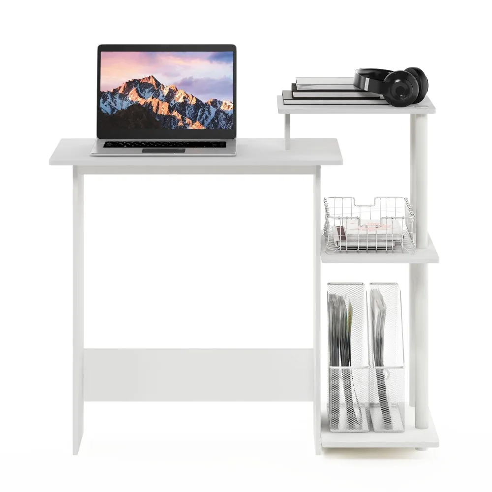 2024 Furinno Efficient Home Laptop Notebook Computer Desk White