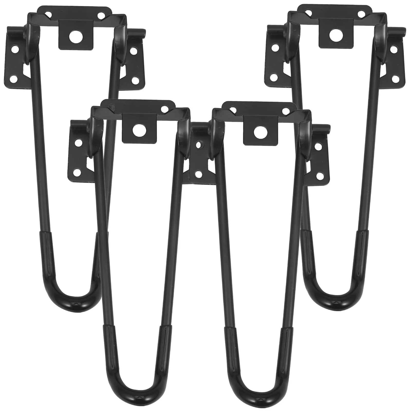 1 Juego de patas de mesa plegables, patas de horquilla de Metal de alta resistencia de hierro para mesita de noche de café, escritorio pequeño, accesorio de muebles duradero