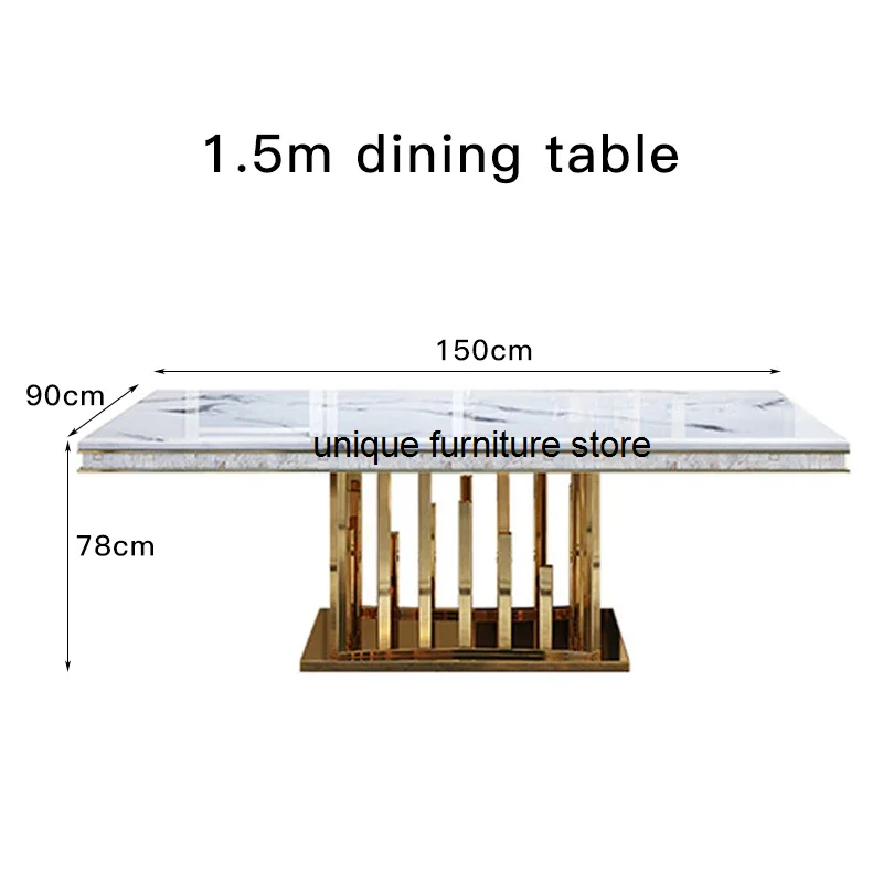 Luxury Modern Dining Table Chair Marble Desk Mobile Kitchen Tables Console Dining Table Mobile Table A Manger Home Furnitures