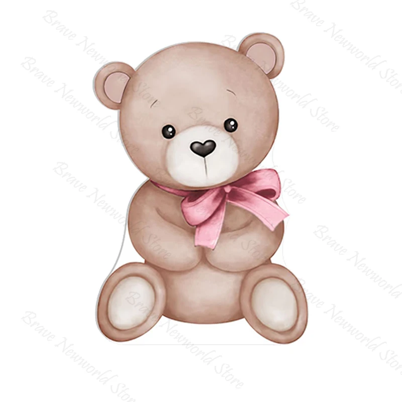 Baby Bear Cutouts Party Props Teddy Bear in Hot Air Balloon Standee Foam Boam Bear Themed Baby Shower Party Decortions