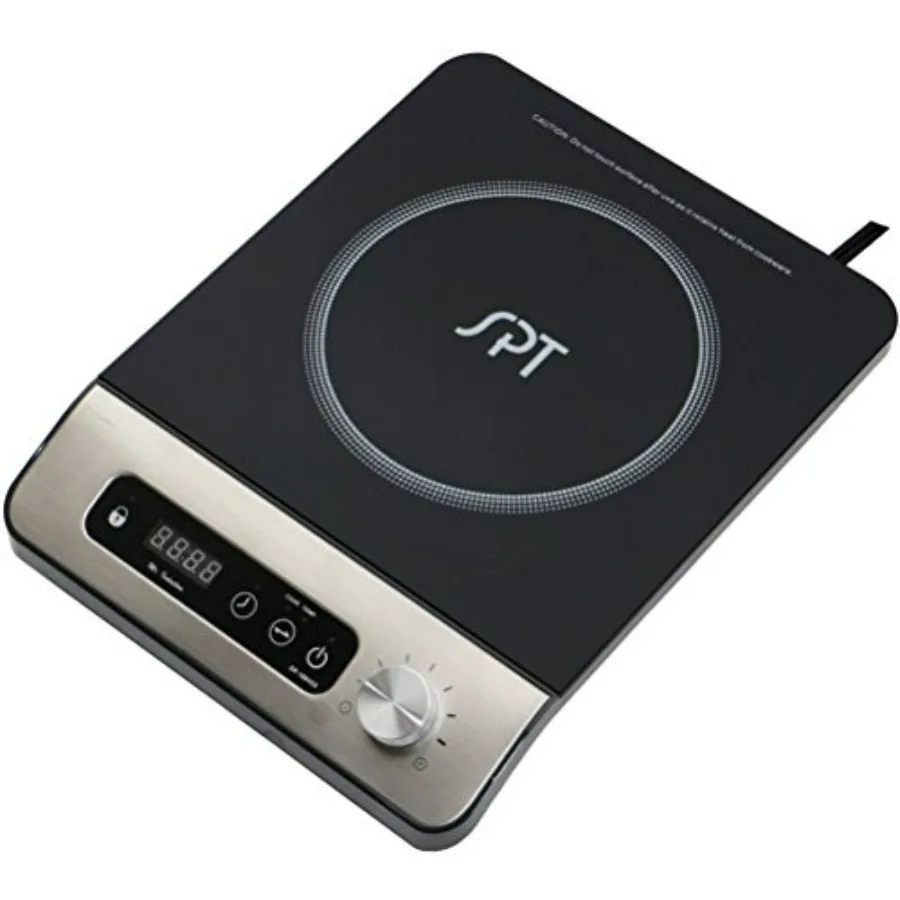 

Индукционная варочная панель SR-1885SS 1650 Вт, черная, с поверхностью из нержавеющей стали, высокоэффективный нагрев