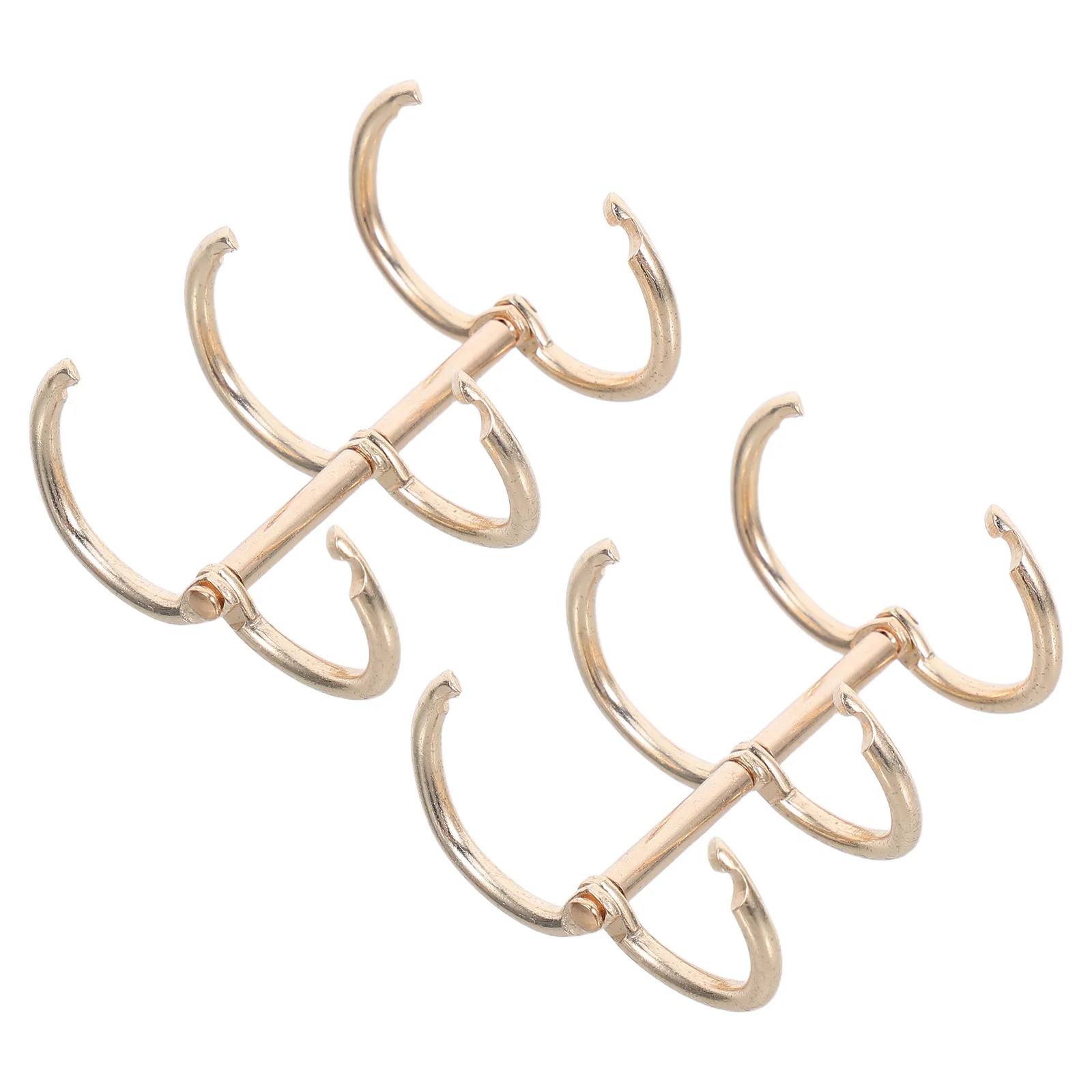 Anneaux de reliure de calendrier en métal, 2 pièces, anneaux à feuilles mobiles pour bricolage, carnet de notes, Album Photo, journal de voyage, accessoires de reliure pratiques