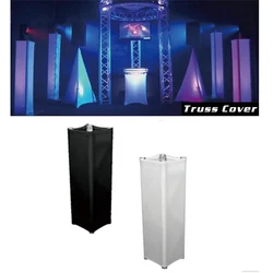 F24 220x220mm Square Trussing Lycra Scrim Sleeve Indoor/Outdoor Truss Cover Segments Wedding/Stage Decorative Cloth