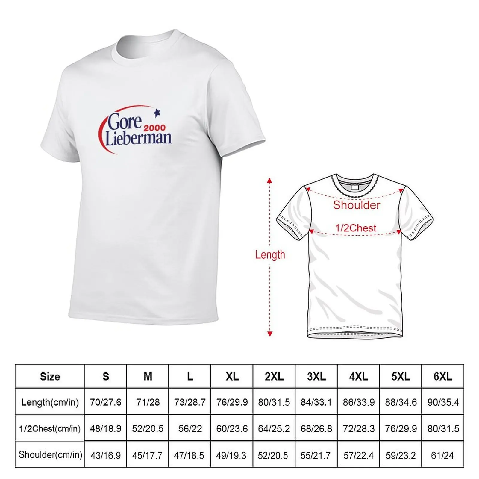 Gore Lieberman 2000 T-Shirt designer shirts custom t shirt oversized t shirt men