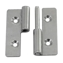 1pc Detachable Hinge Slip Joint Lift Flag Off Door Hinge Stainless Steel Door Connector Left Right Flat Hinge Furniture Hardware