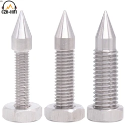 Stainless Steel Spike Feet Hifi Audio AMP Monitor Instrument DAC Radio Subwoofer Speaker Isolation Stand Cone M6 M8