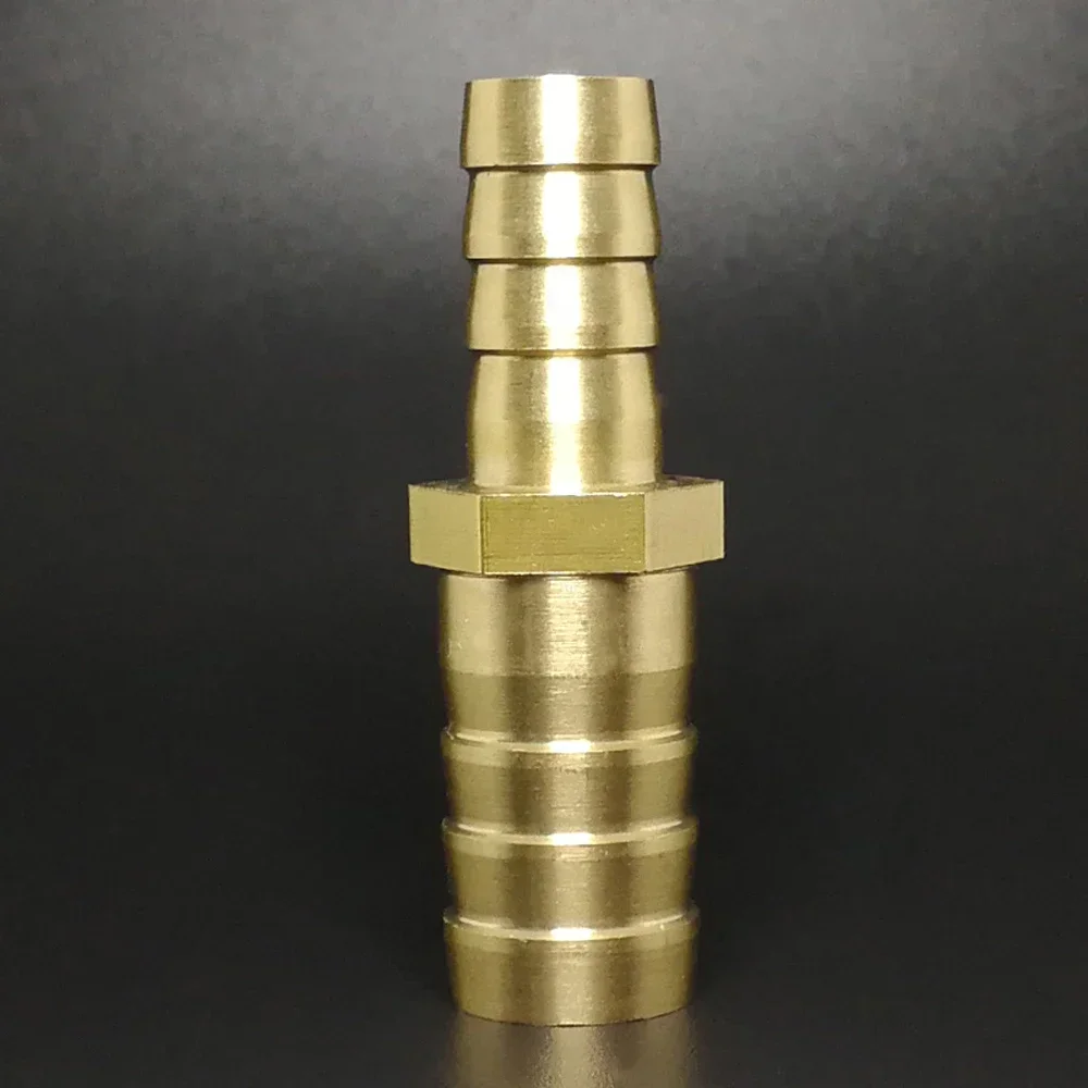 2.5 3 4 6 8 10 12 14 16 19 25 32 mm Hose Barb Hosetail Straight Reducing Reducer Adapter Transfer Brass Pipe Fitting Water Gas