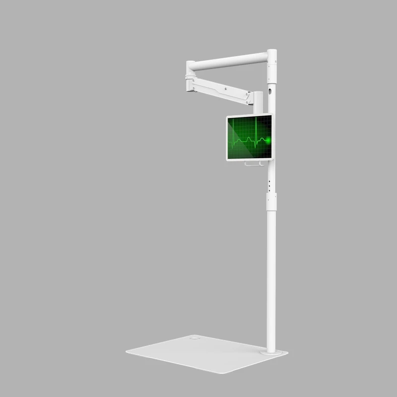 Medical Stand New Design Universal Adjustable Rotatable Floor Standing Tablet Stand long arm Monitor