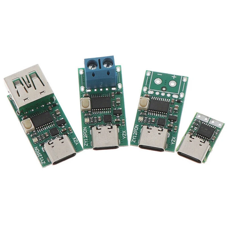 USB-C Type-C PD2.0 3.0 to DC USB Charge Trigger Poll Detector ZYPDS ZY12PDN A2TM