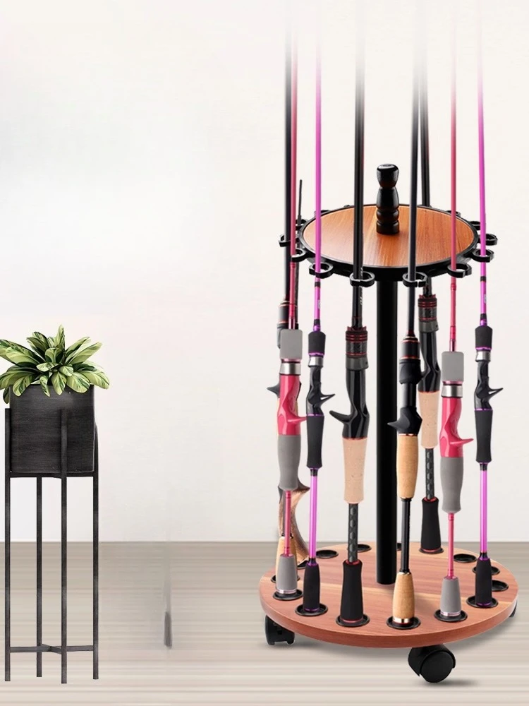 

Lure Rod Floor Storage Rack 15 Rods Display Commercial Household Rod Rack