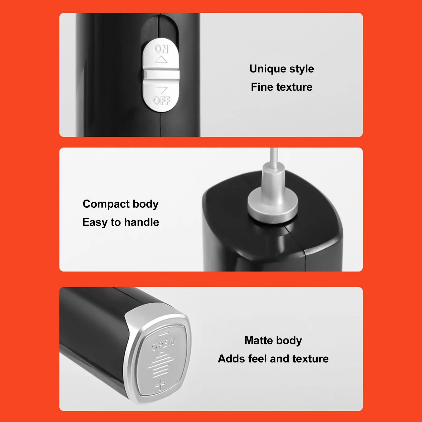 電動ミルク泡立て器多機能効率的な低ノイズミニハンド泡立て器ワンドコーヒーラテホットチョコレート用