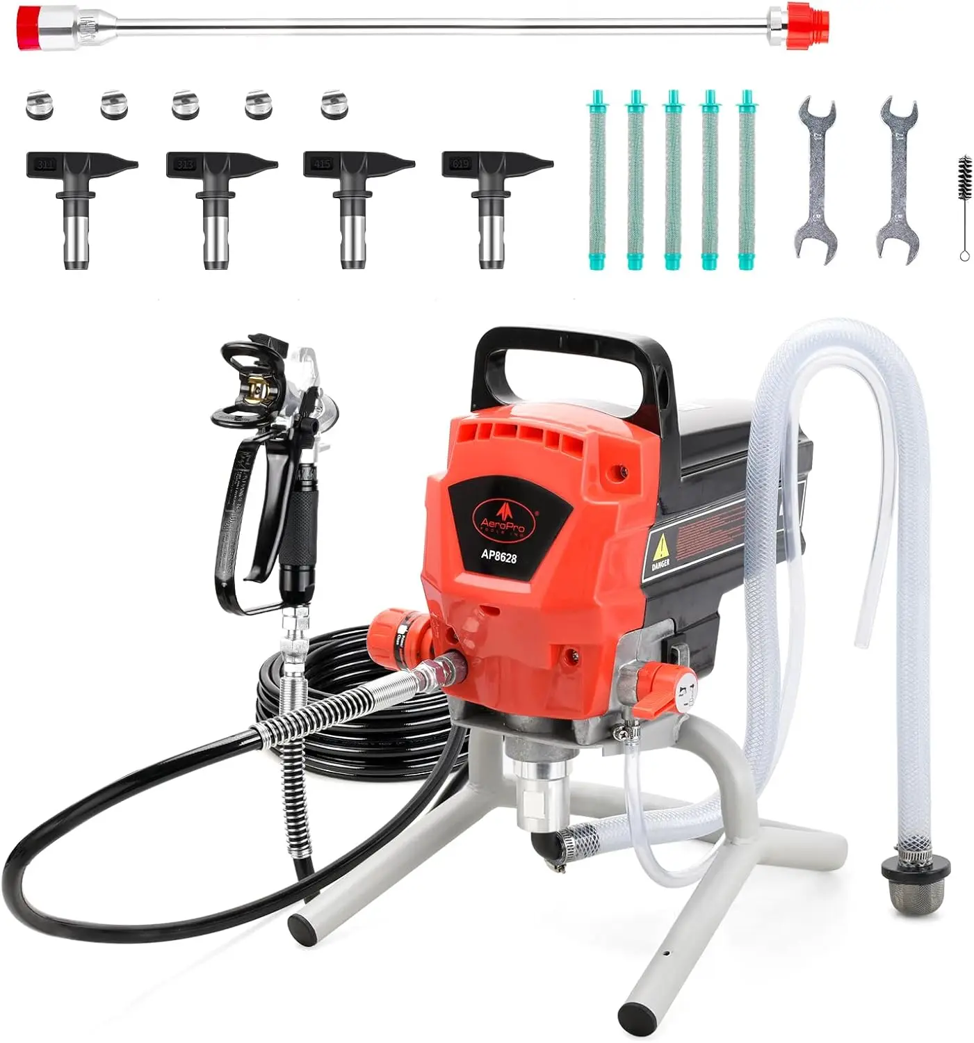 

Tools Airless Paint Sprayer 950W 0.52GPM 3300PSI High Efficiency Airless Sprayer with Tip Extension Tip Sets