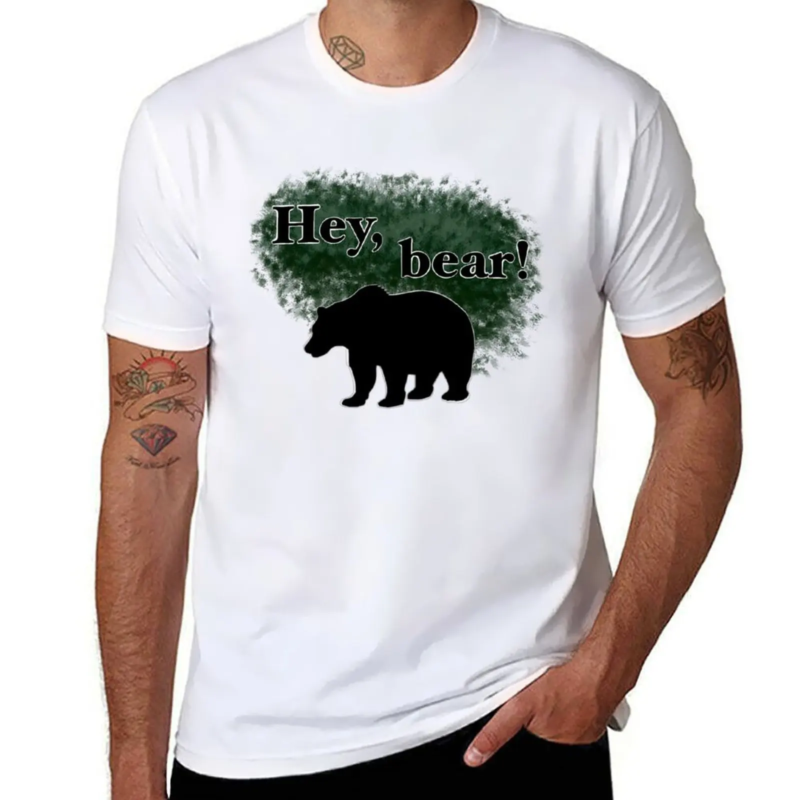

Alone -- Hey, Bear! T-Shirt black cotton t-shirt plain for man package t shirt custom print T-Shirt