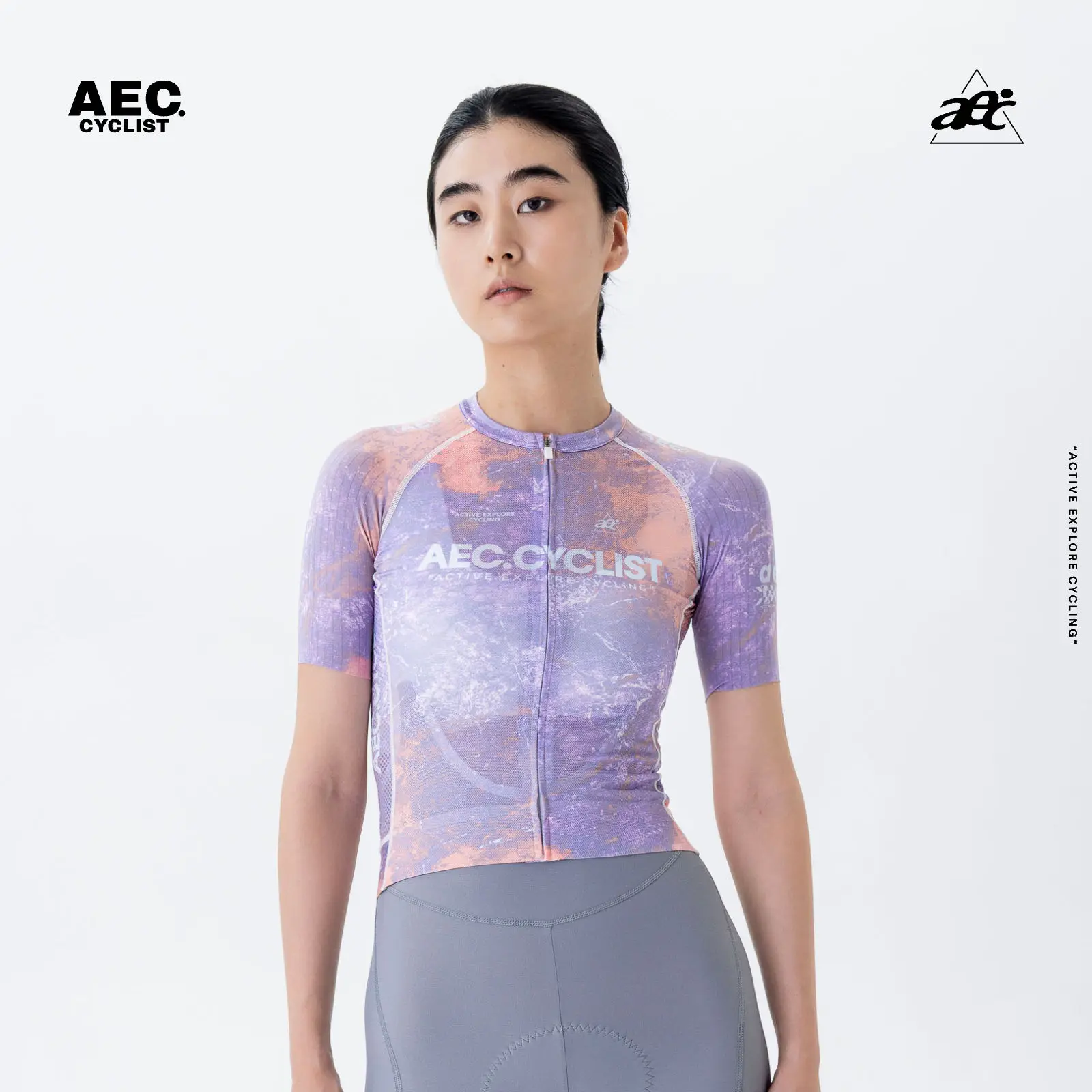 

AEC Women's Cycling Jerseys Summer Short Sleeve Road Bike Clothing MTB Sportwear Bicycle Shirts Blaze Series Maillot Ciclismo