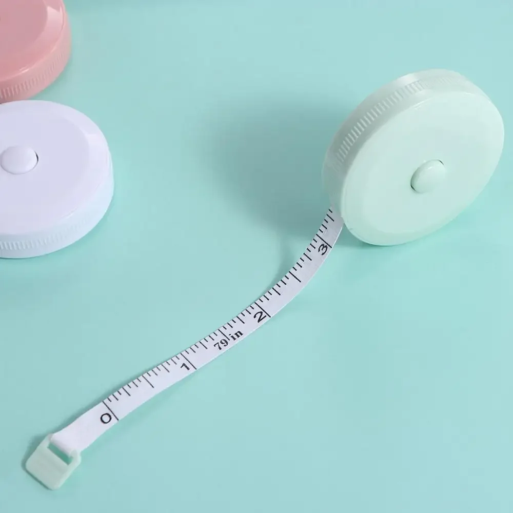 2M Soft Mini Tape Measure Portable Nordic Style Three Measuring Measures Automatic Retractable Measurement Ruler Measures Height