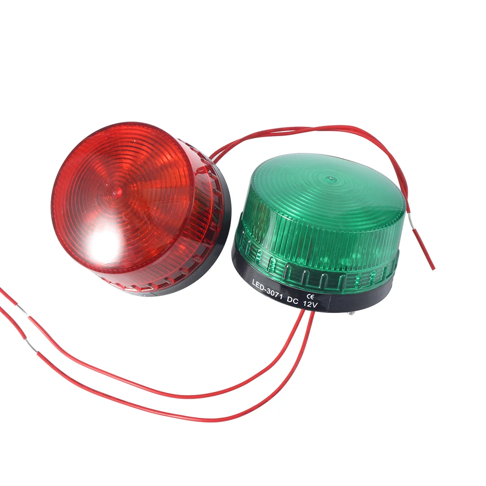 Stroboskop ostrzegawczy sygnał świetlny LED -3071 12V 24V 220V lampka kontrolna LED lampa małe migające światło Alarm bezpieczeństwa