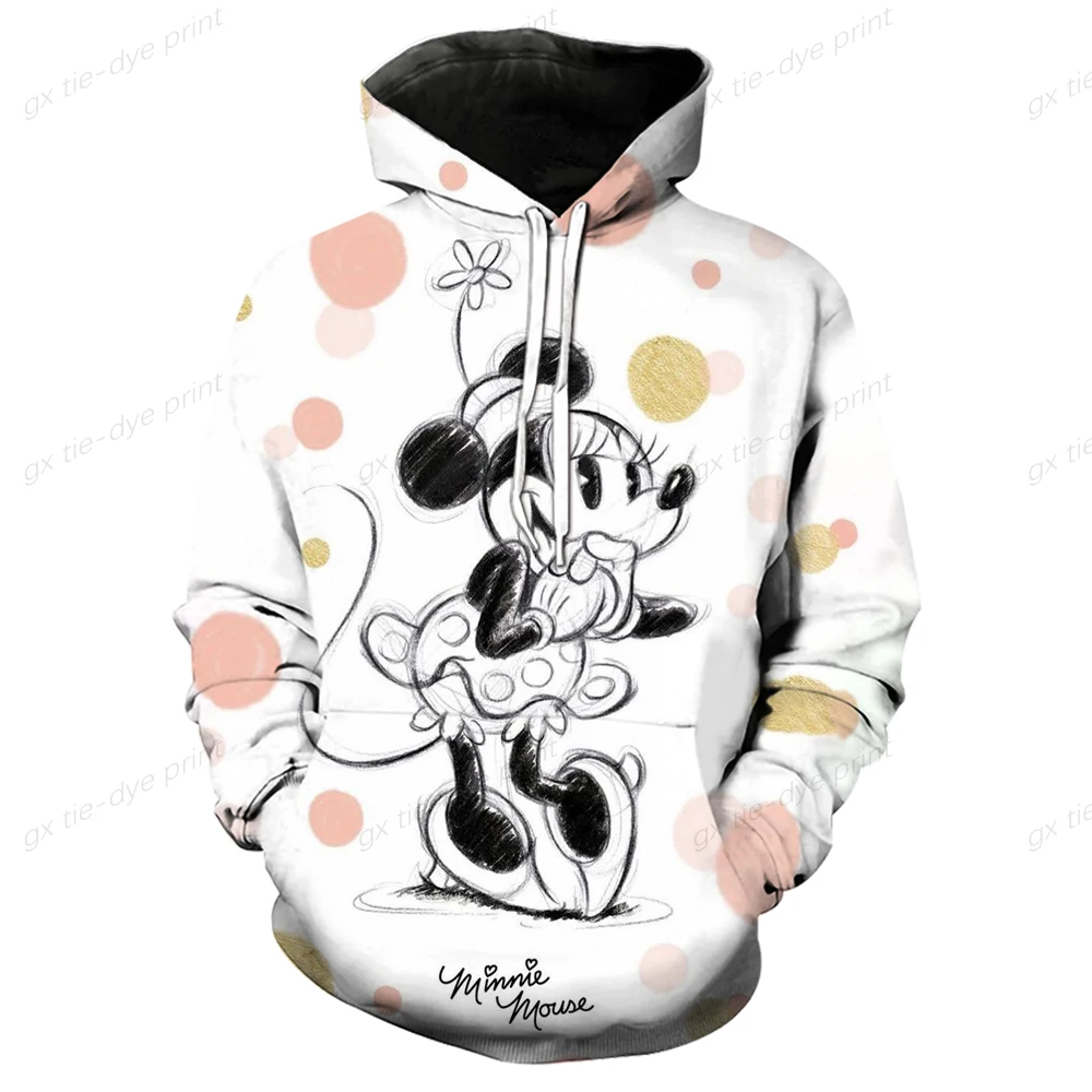 New Women's Disney Mickey Mouse Mickey and Minnie 3D Sweater Fashion Men's Sweater Autumn Winter Casual Long Sleeve Sweater