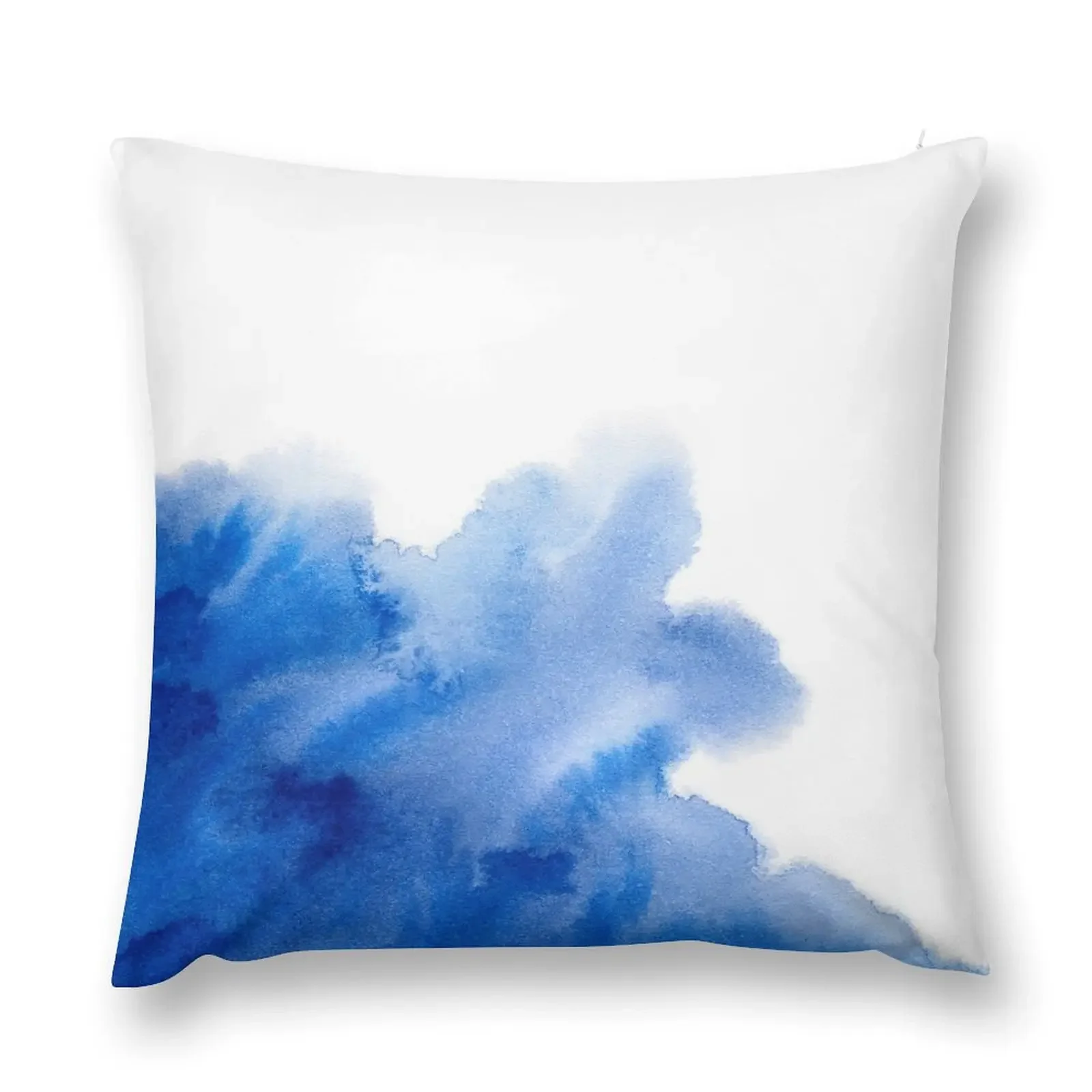 

Blue Watercolor Texture Throw Pillow Decorative Sofa Cushions christmas cushions covers Room decorating items pillow