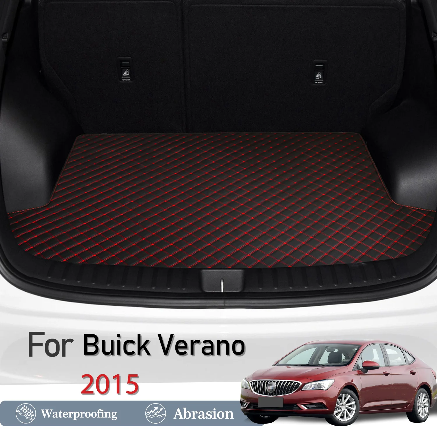 

New Artificial Leather Car Trunk Mat Rear Trunk Cargo Protective Mat Car Interior Accessories For Buick Verano 2015