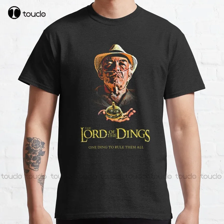 Lord of the Dings breaking bad parody mashup hector salamanca ding bell Classic T-Shirt mens t shirts casual digital printing