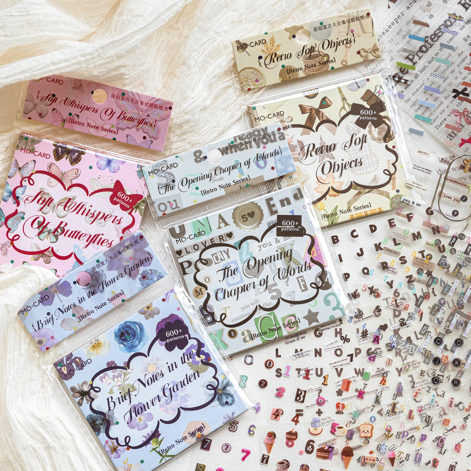 Journal GO 18 Stück Retro-Notiz-Aufkleber, niedliche Mini-Scrapbooking-Dekorationsaufkleber für Collage, Junk Journal, Handy, Geschenkkarte, DIY