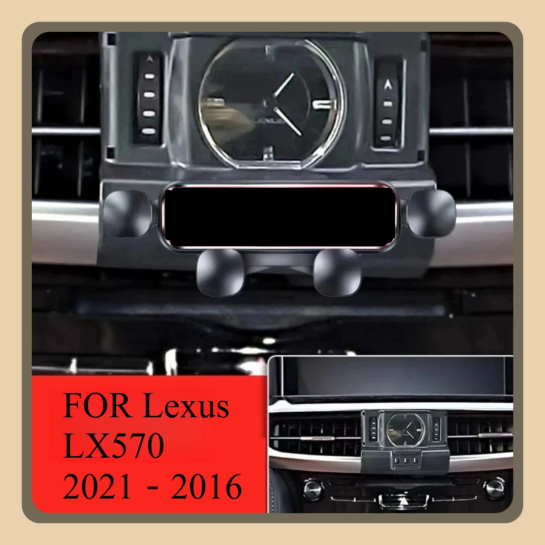 

Vehicle phone holder FOR Lexus LX570 2021 2020 2019 2018 2017 2016 Car Styling Bracket Rotatable Support Mobile
