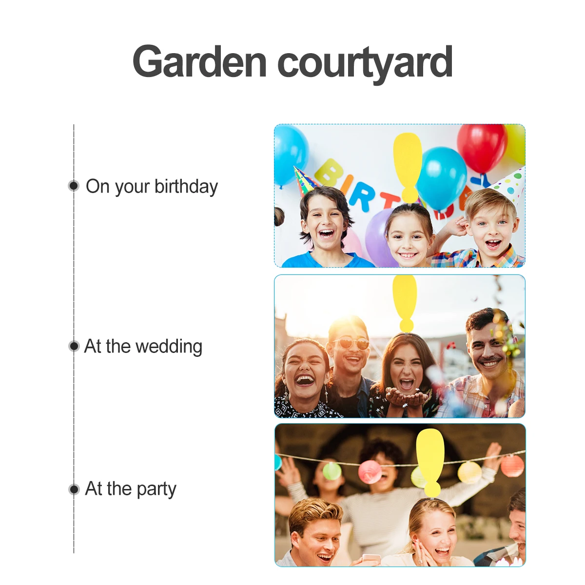 

2pcs Point Headband Funny Band Accessories Decorative Headdress Party Festival Selfie Prop Point Shape