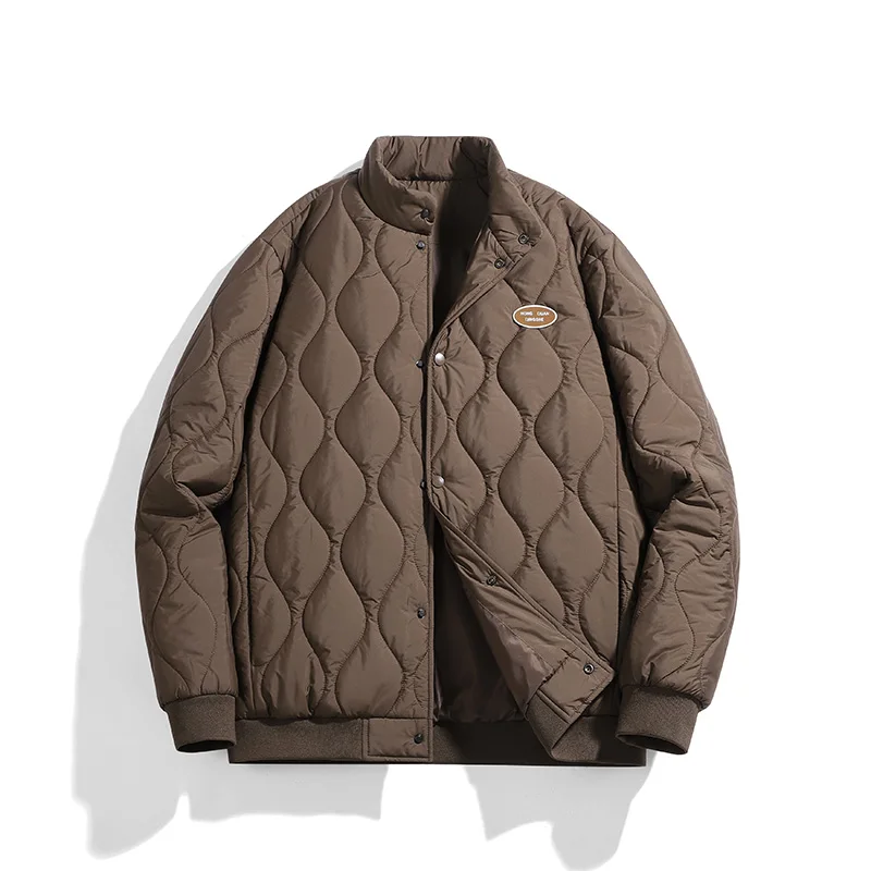 

Men's Fashion Brand Parkas Jacket Winter Warm Stand Collar Short Padded Coat Male Casual Sport Outwear Thicken Baseball Parka