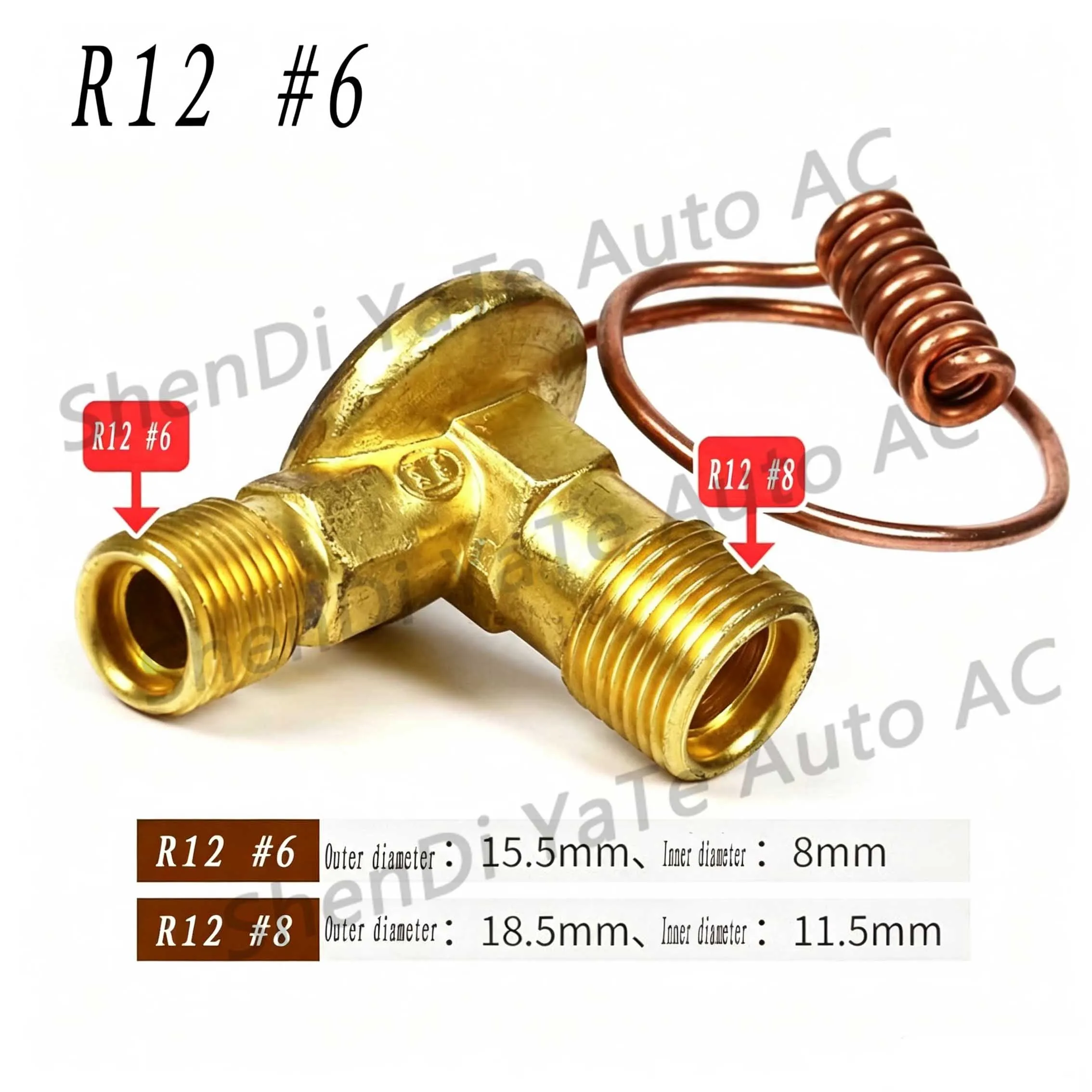 A/C Expansion Valve Flare O-Ring Fitting For Air Conditioning System Evaporator interface R134a R12 M16 M20