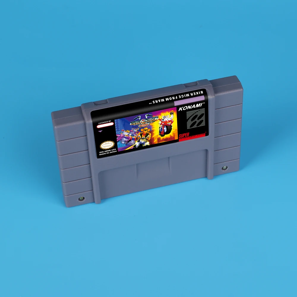 Biker Mice from Mars Action 16bit game card for USA NTSC version SNES video game console FOR NINTENDO