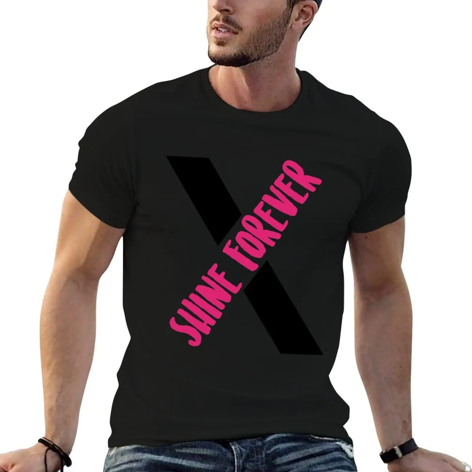 Camiseta Monsta X- Shine Forever X, camisetas g man para hombre, camisetas de algodón para hombre, camiseta informal para hombre