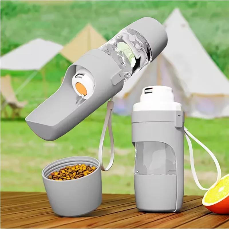 

Portable Dog Cat Water Bottle with Storage Food and Water Container for Puppy Pets dogs Feeder Bowl Outdoor Travel Pet supplies