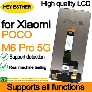 Bilashmart BackShell IPS 6.79'' Replacement Xiaomi POCO M6 Pro 5G 23076PC4BI LCD Display Touch Screen