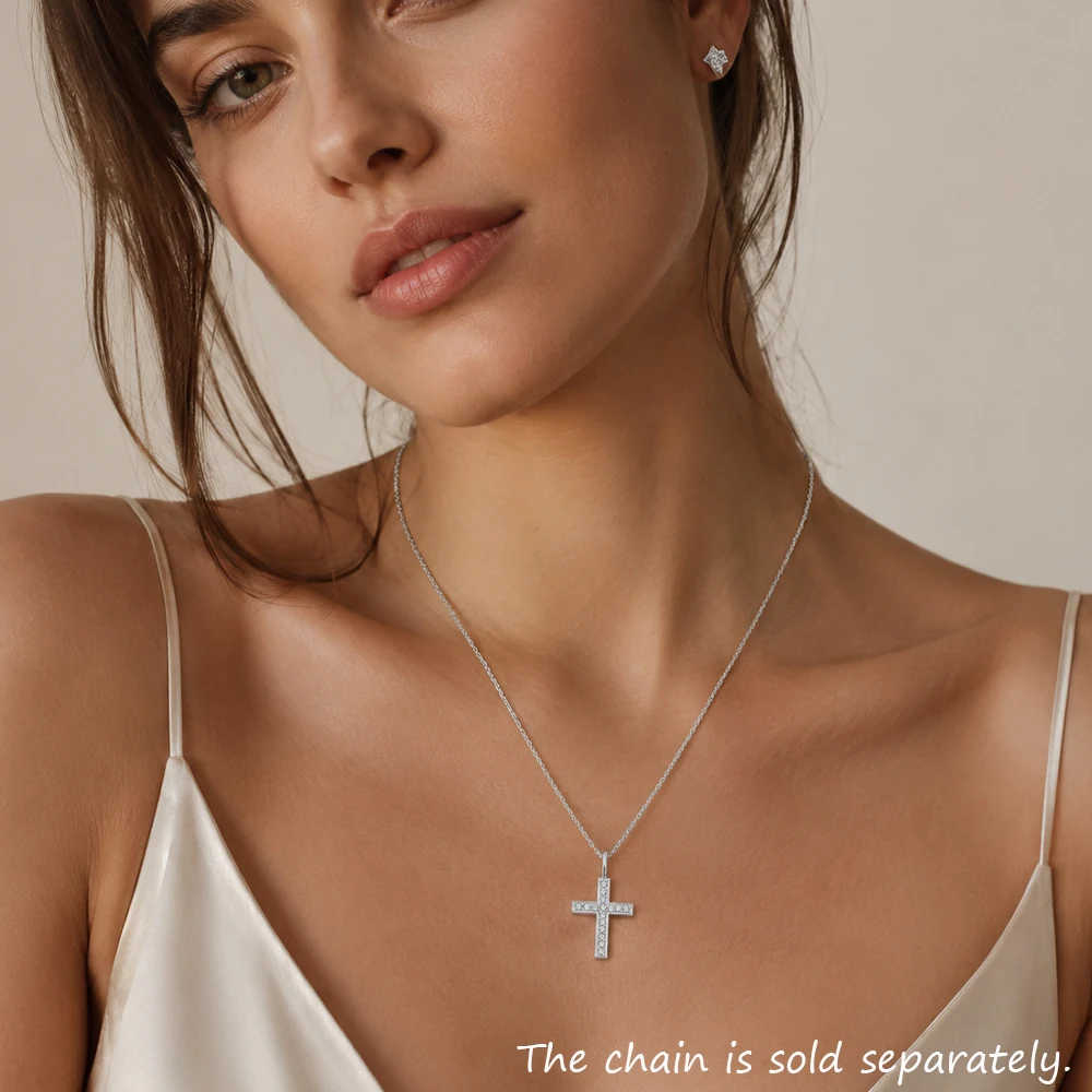 Pendant Small Cross,Brand New Fashion Trendy Faith Jewelry Europe Bijoux 925 Sterling Silver Accessories Gift For Men Woman