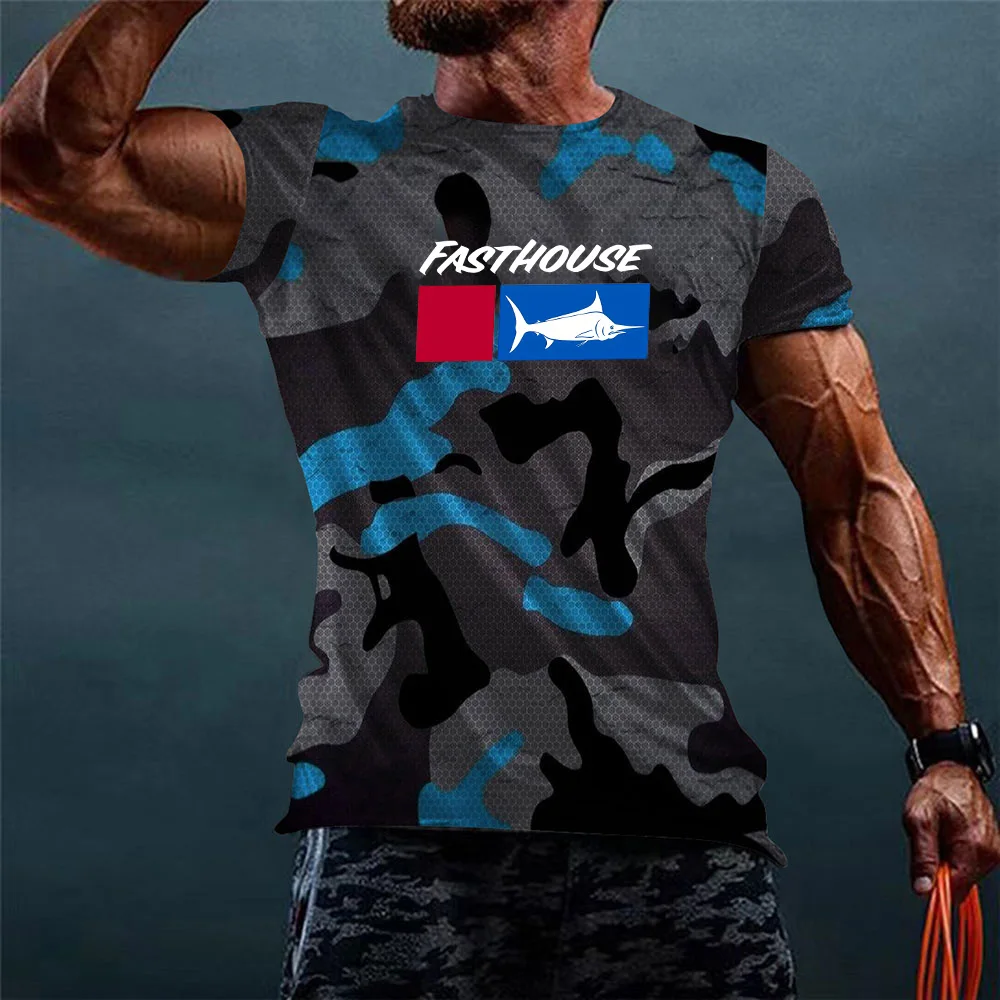 2025 Vissen Shirt Camouflage Mannen Korte Mouw T-Shirts Uv Bescherming Tops Dragen Zomer Vissen Kleding Camiseta De Pesca