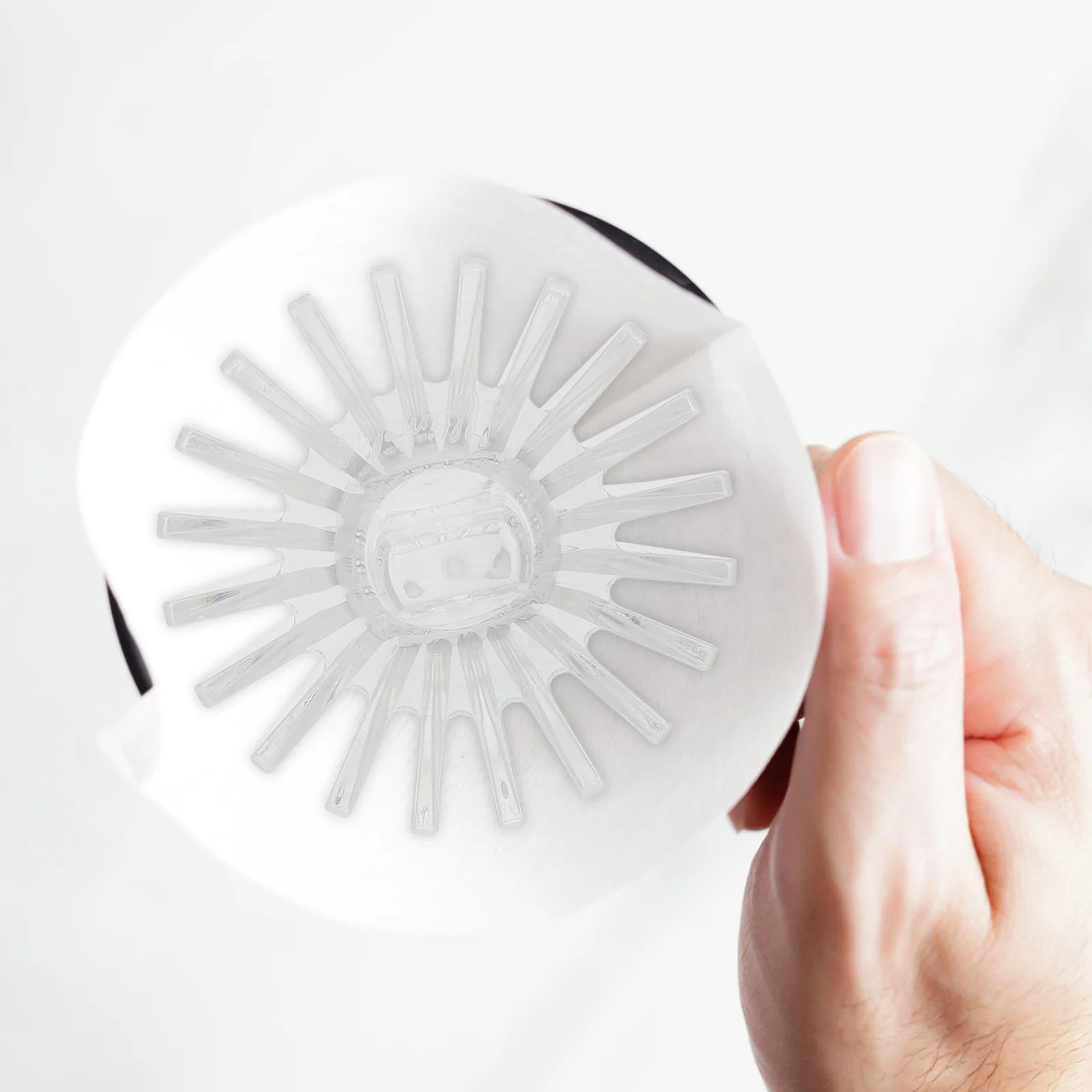 

Reusable Coffee Filter Paper Retainer Tool Clear Cone Filter Weight for Keeping Paper Shape during Brewing Process Accessories