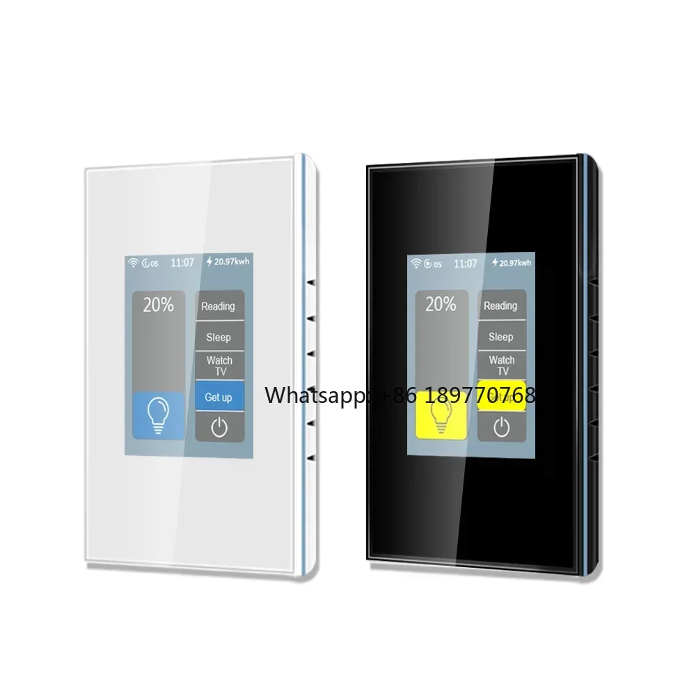2026 Smart Switch Dimmer Switch L8 LCD Touch Panel WiFi Mesh Zigbee Support Voice Control GOOGLE HOME Alexa Siri Tuya Homekit