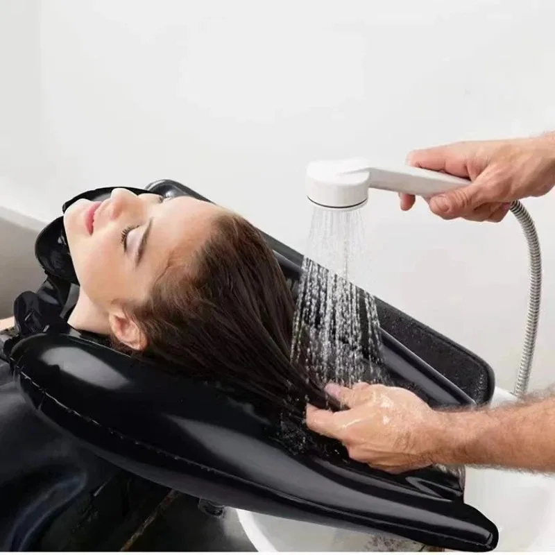 Portable Inflatable Shampoo Basin, Head-mounted Shampoo Pillow, Convenient for Elderly and Pregnant Women To Wash Their Hair Ing