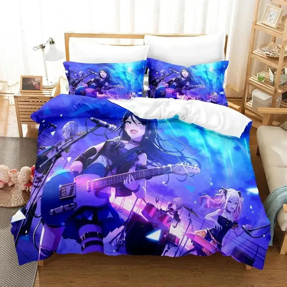 Anime Project SEKAI Hoshino Ichika  Bedding Set Boys Girls Twin Queen Size Duvet Cover Pillowcase Bed Kids Adult