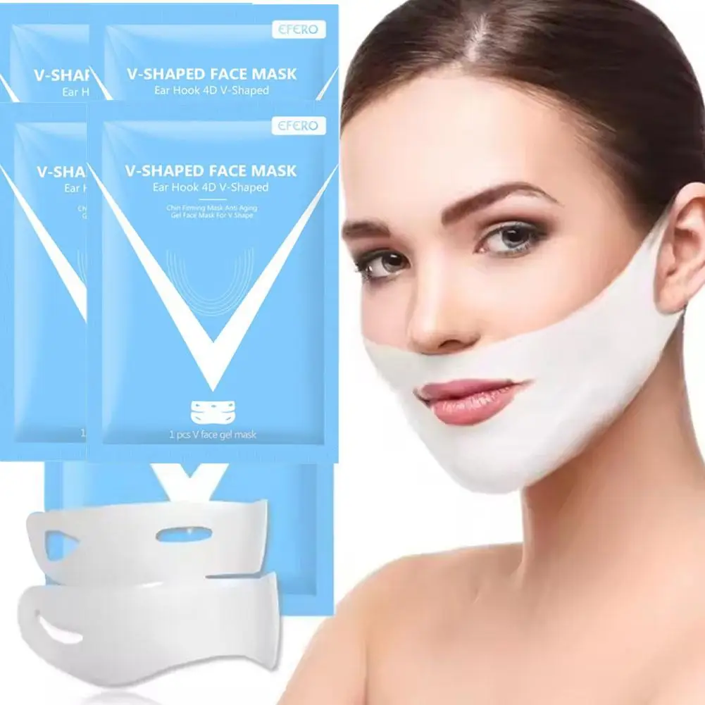 5-1Pcs New Bloskin Lifting Mask Face Lifting Mask Bloskin Chin Masks V Line Double Chin Reducer Mask V Shape Facelift Mask