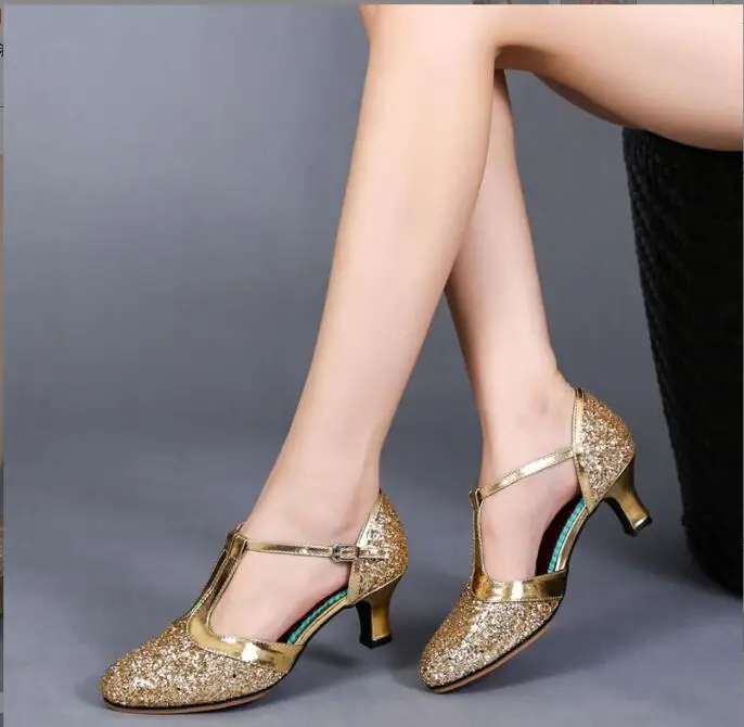 

New Gold high heels Women Shoes Sandals Pumps Women Shoes Latin Dance Shoes Heels Female Wedding Party Shoes Dancing shoes