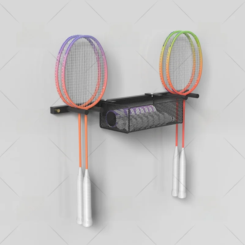 adjustable-double-layer-badminton-racket-tennis-racket-display-stand-height-shelf-children's-racket-holder-premium-showcase