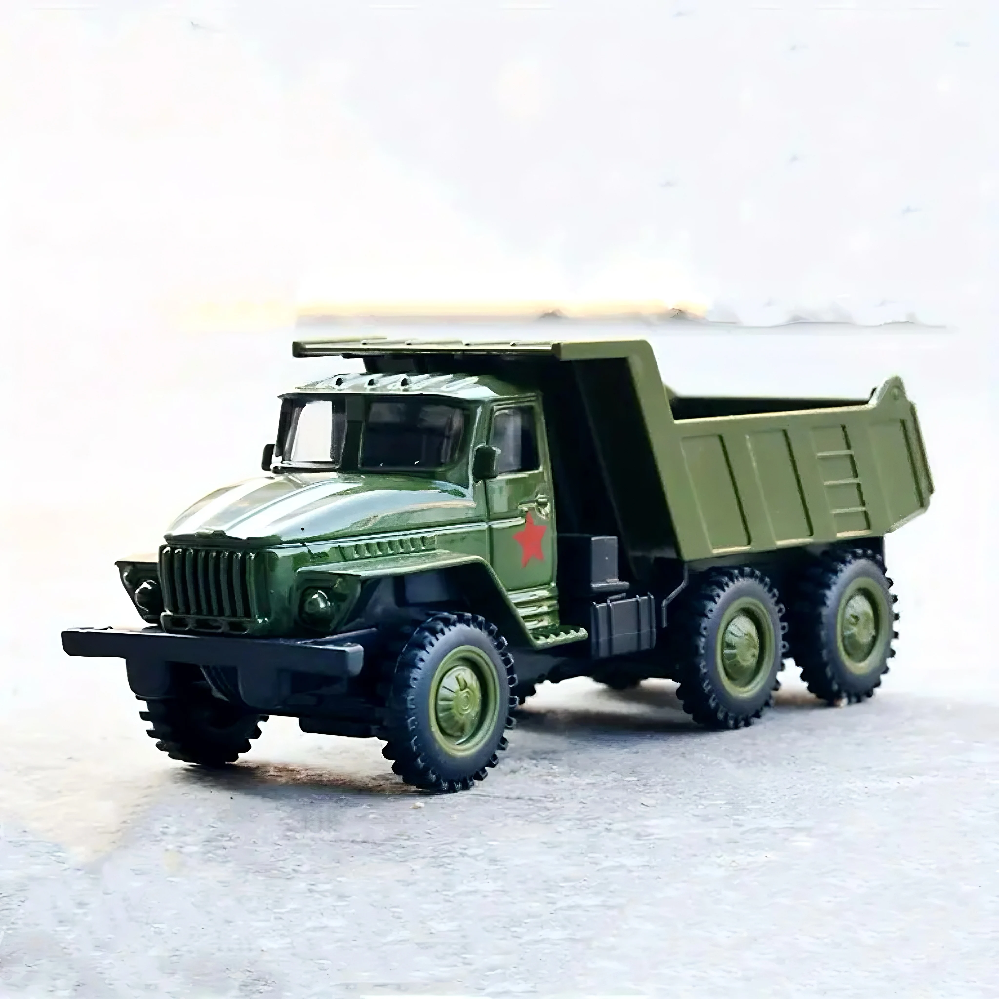 Modelo de Coche Miniatura de Aleación a la Moda con Función de Retroceso, Plástico/Metal Resistente, No Requiere Baterías, Regalo Ideal para Amantes de los Coches y Tractores