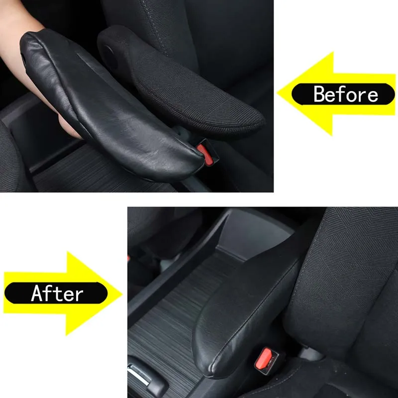 For 2015-2022 Honda Pilot black car shape car seat armrest cover car interior protection a modification accessories 2PCS