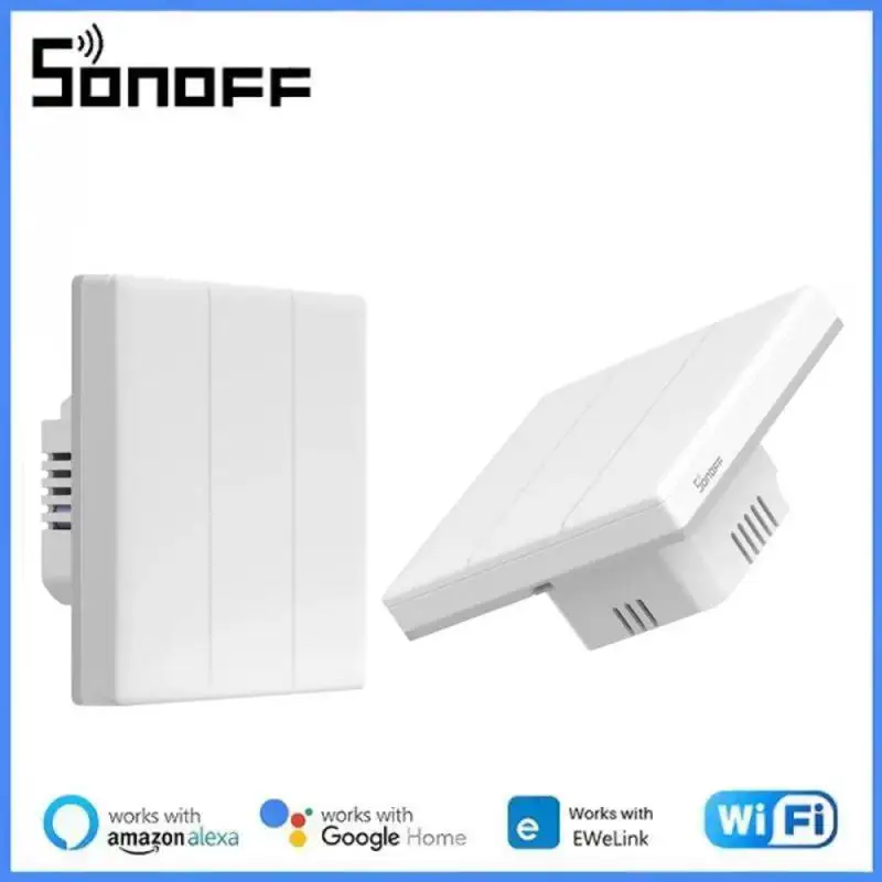 

Умный настенный выключатель SONOFF T5 TX Ultimate, светодиодная подсветка с полным сенсорным экраном, Мульти-сенсорный пульт дистанционного управления EWeLink через Alexa Google