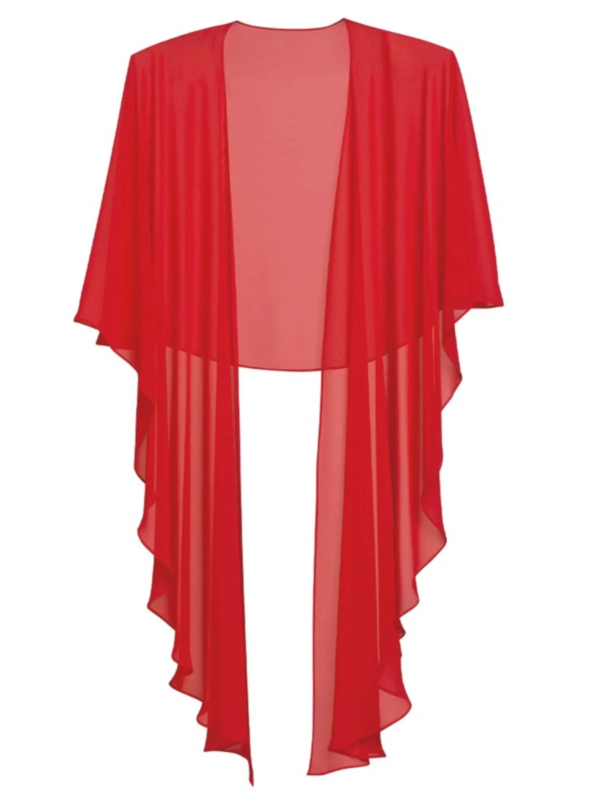 

Faionable awl Svel Loose Outerwear Women's Chiffon Open Cardigan Evening Par Dr Accory Multi-Color Simple