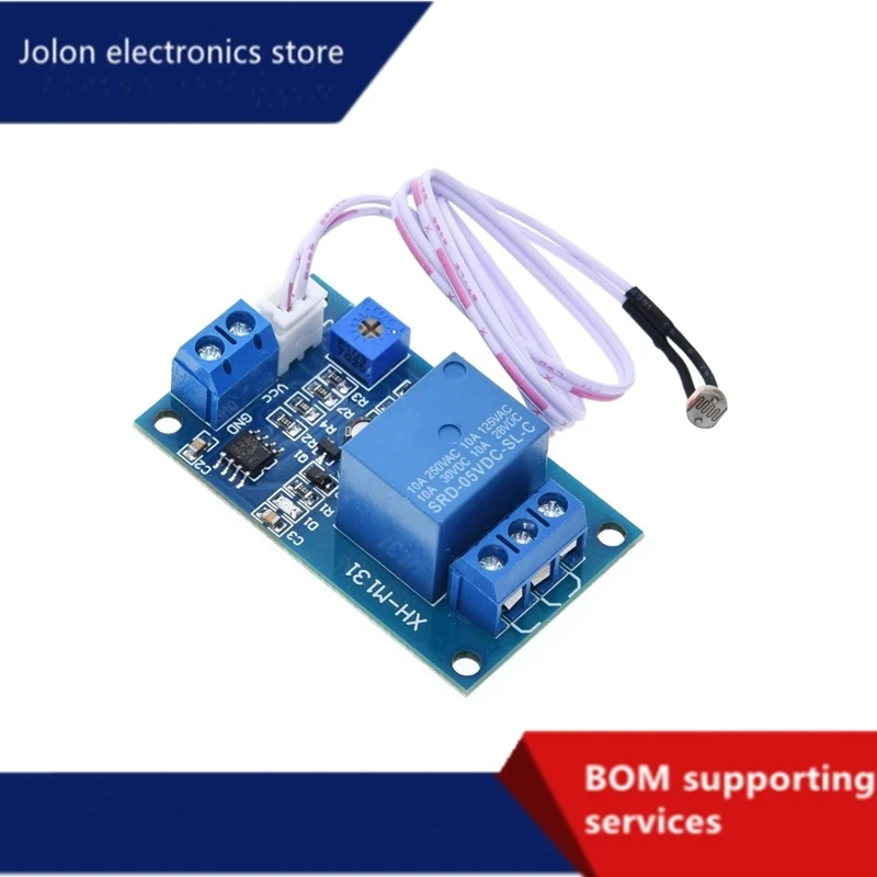 XH-M131  5V/12V light control switch photoresistor relay module detection sensor 10A brightness automatic control module