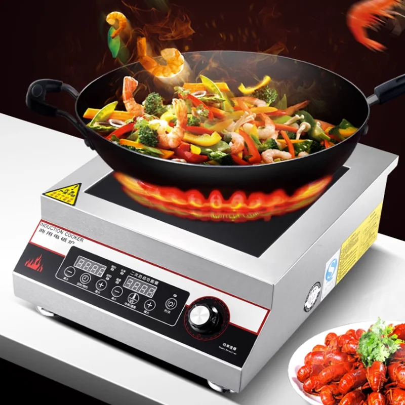 Eoctoe 5000w Induction Cooker Commercial Induction Kitchen Panel Cooking Household Induction Cooktop Single Cooker Electric Hob