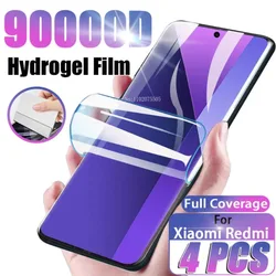 Hydrogel Film For Xiaomi Redmi Note 13 12 11 S Pro Plus Turbo 3 Full Cover Screen Protector Redmi Note 10 10S 9 Pro 7 13C 5G