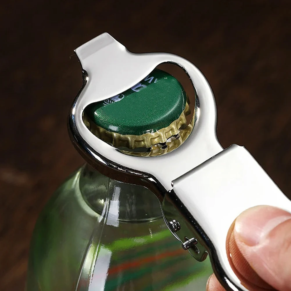 1/2/3 قطعة كوب بيرة ستانلس ستيل فتاحة الزجاجات ، فتاحة علب قابلة للطي للمطبخ ، فتاحات غطاء البيرة النبيذ متعددة الوظائف مع غطاء الختم
